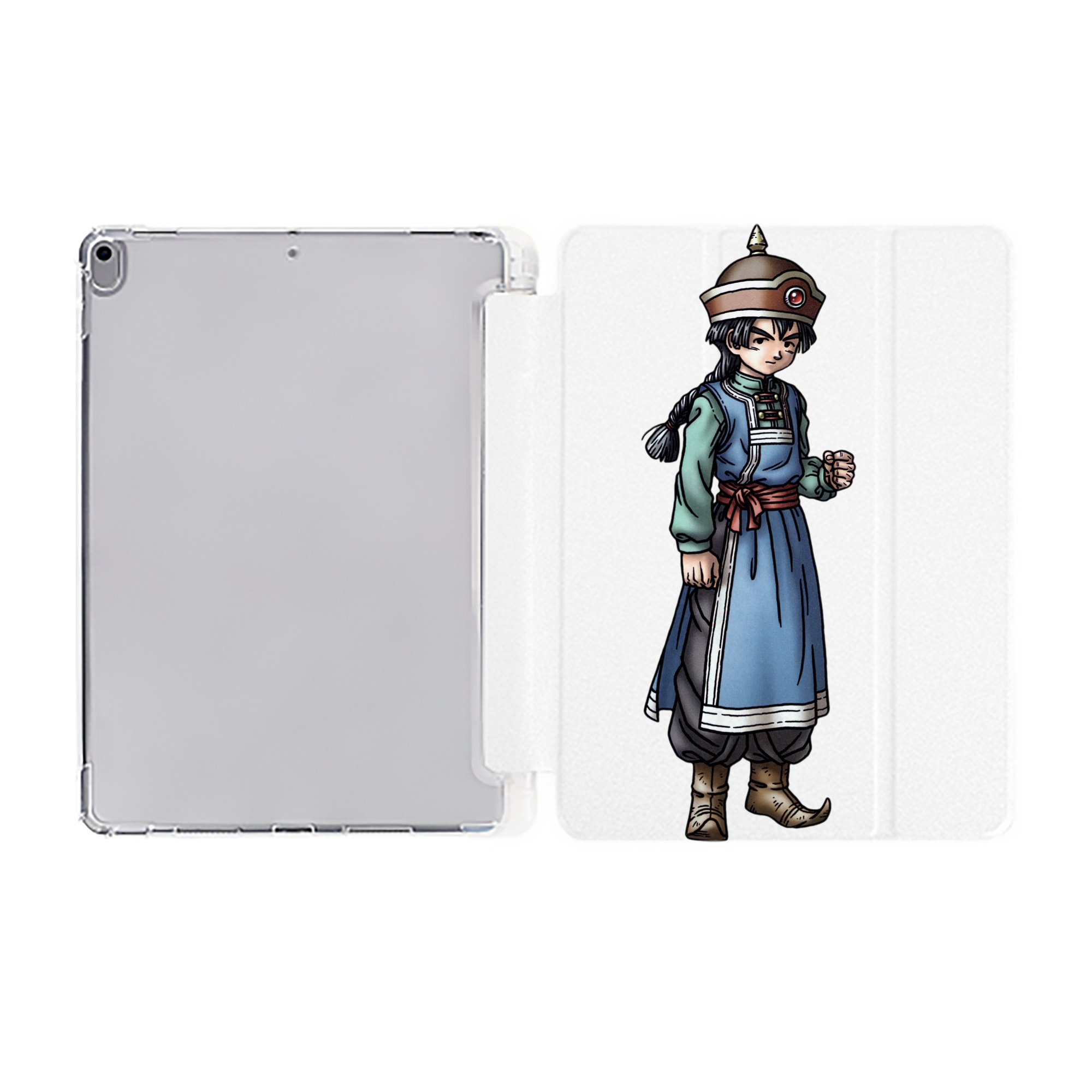 （画像用） ドラゴンクエスト Doragon Kuesuto Dragon Quest IPad ケース ペン収納付き 三つ折りスタンド PUレザー×シリコン 対応機種9.5/10.5/10.9インチ